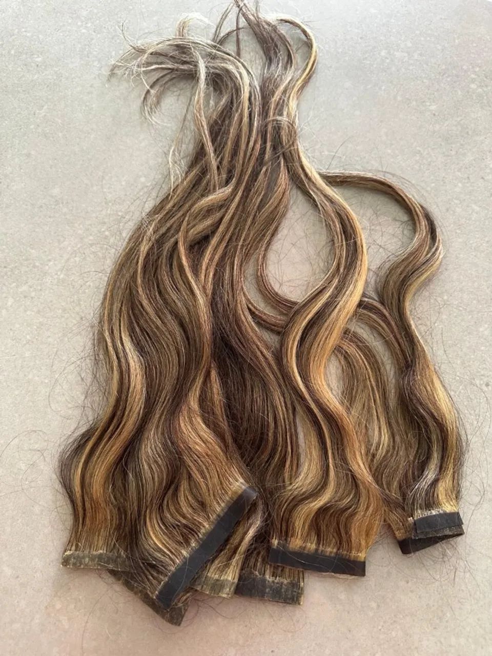 MEGA HAIR HUMANO DOURADO - 60 CM | 80g - Foto 3