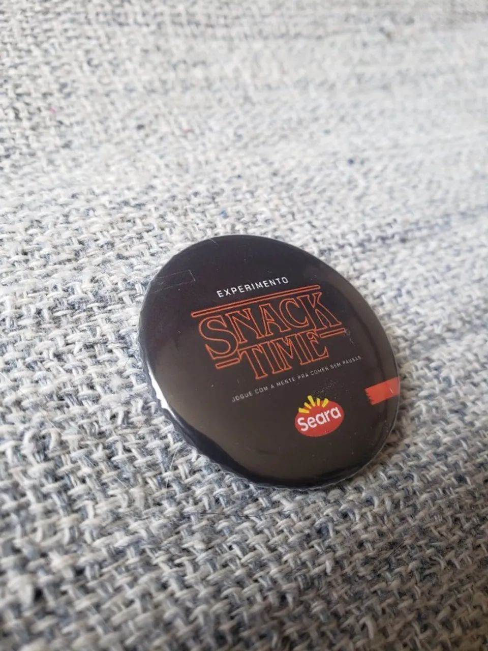 botton stranger things ccxp seara snack time broche - Foto 4