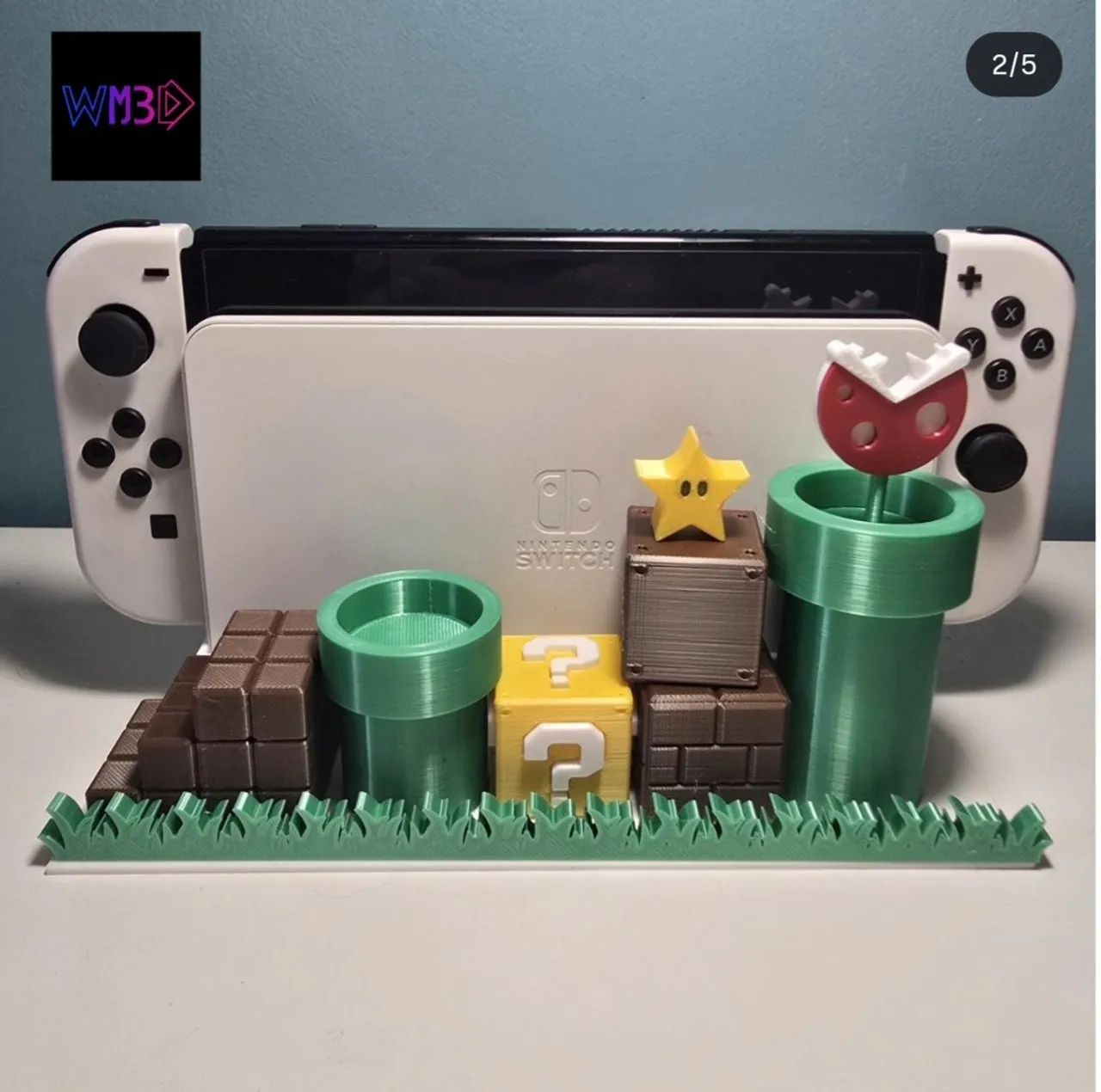 Nintendo Switch OLED branco desbloqueado + Pro controller  + dock temático - Foto 2