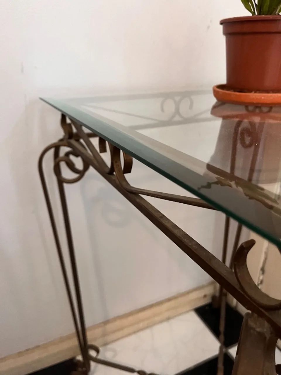 Mesa lateral de ferro / pintura eletrostática (não enferruja)  - Foto 4