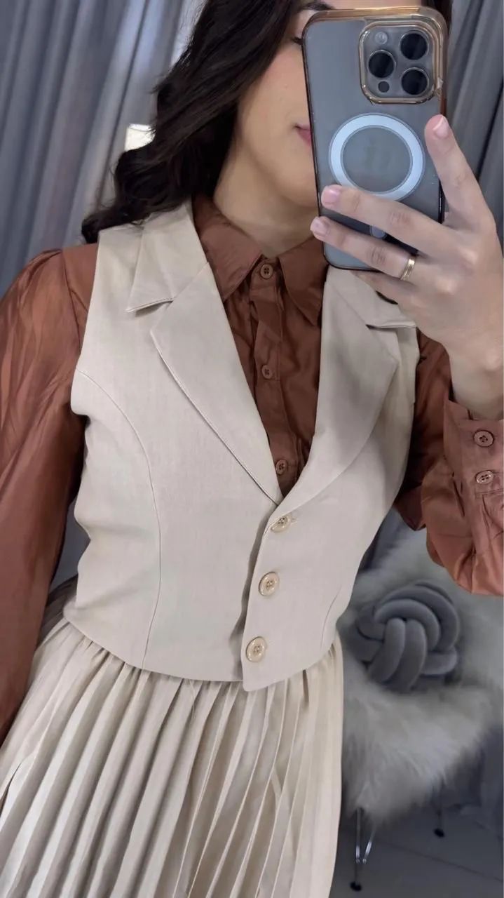 Conjunto com saia plissada - Foto 3