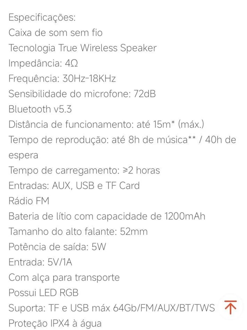 Caixa de Som Portátil Coca-Cola Bass Speaker 5W com Blue - Foto 3