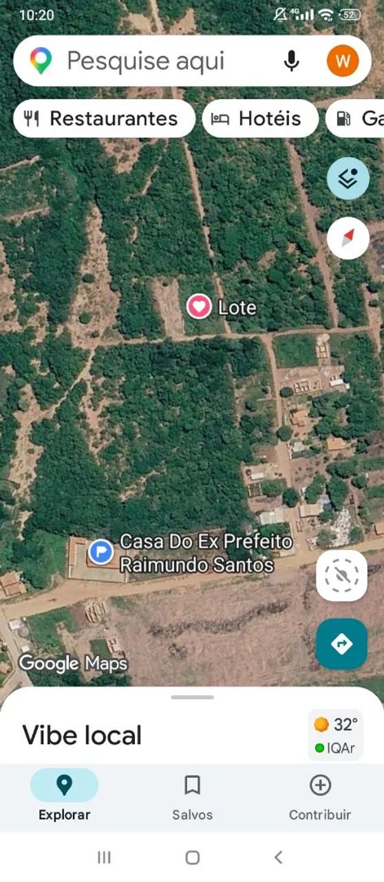 Lote a venda em Currais Piauí 30 × 47