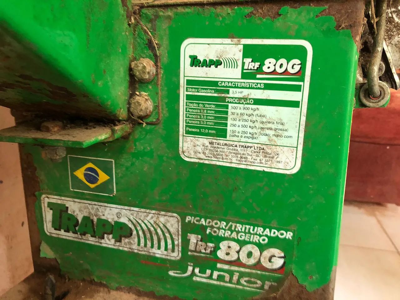 Triturador/forrageiro gasolina 