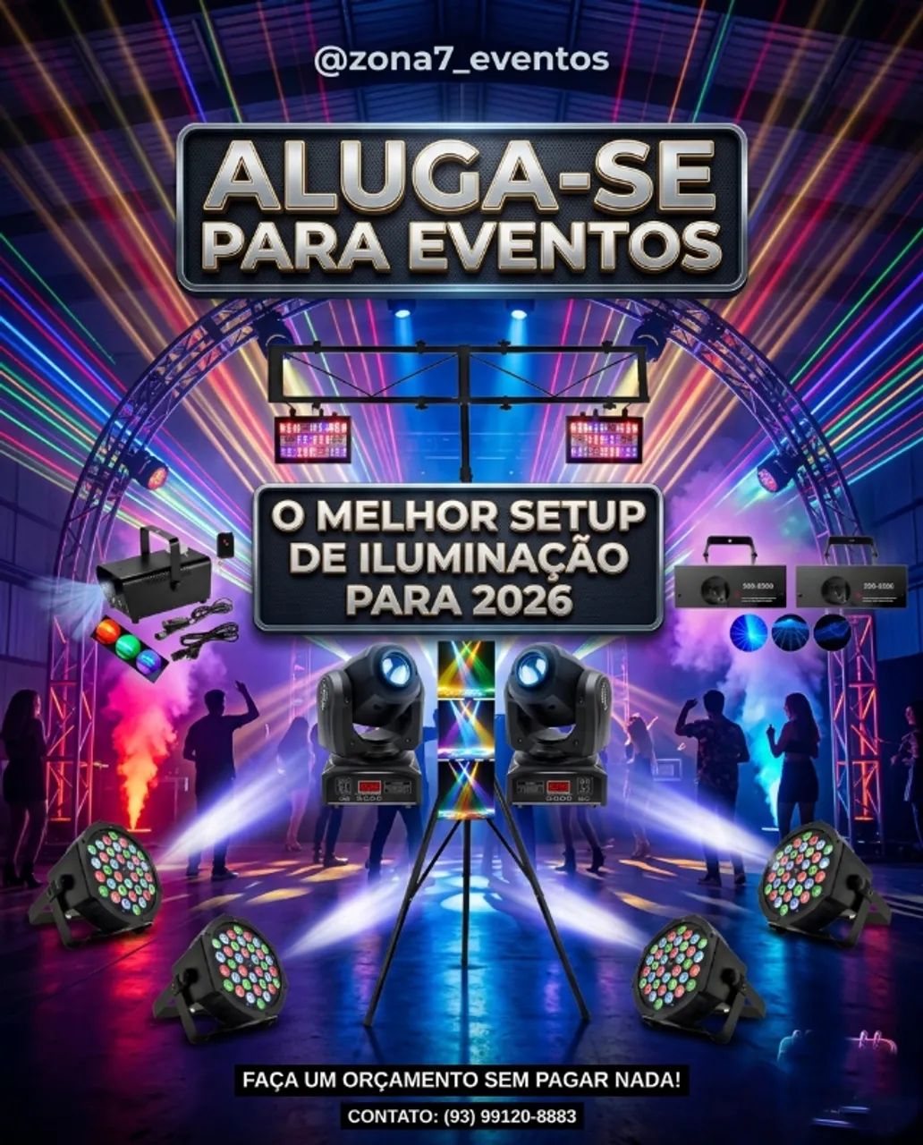 Aluguel iluminaçao e som para festas/aniversarios - 