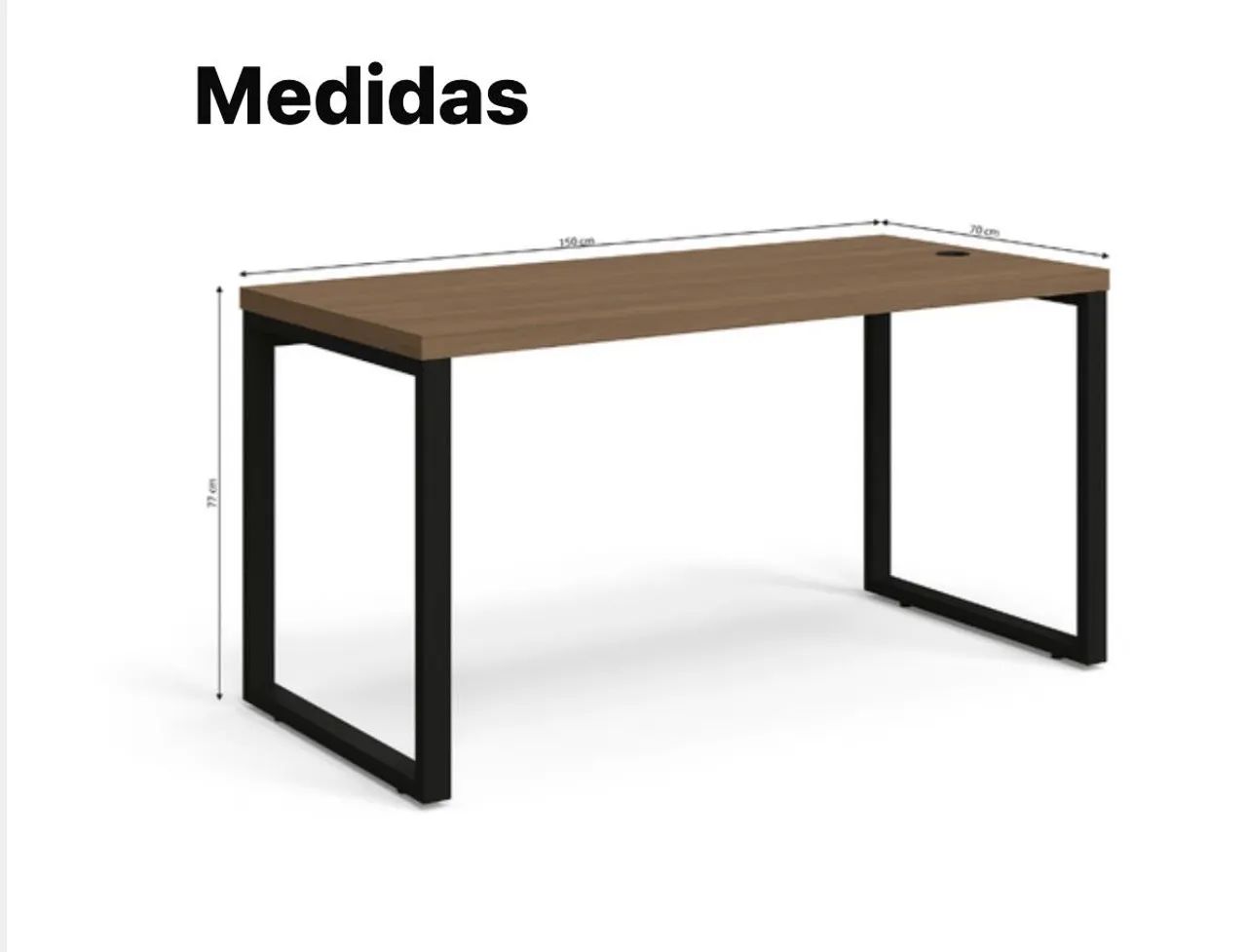 Mesa de escritório semi nova - Foto 2