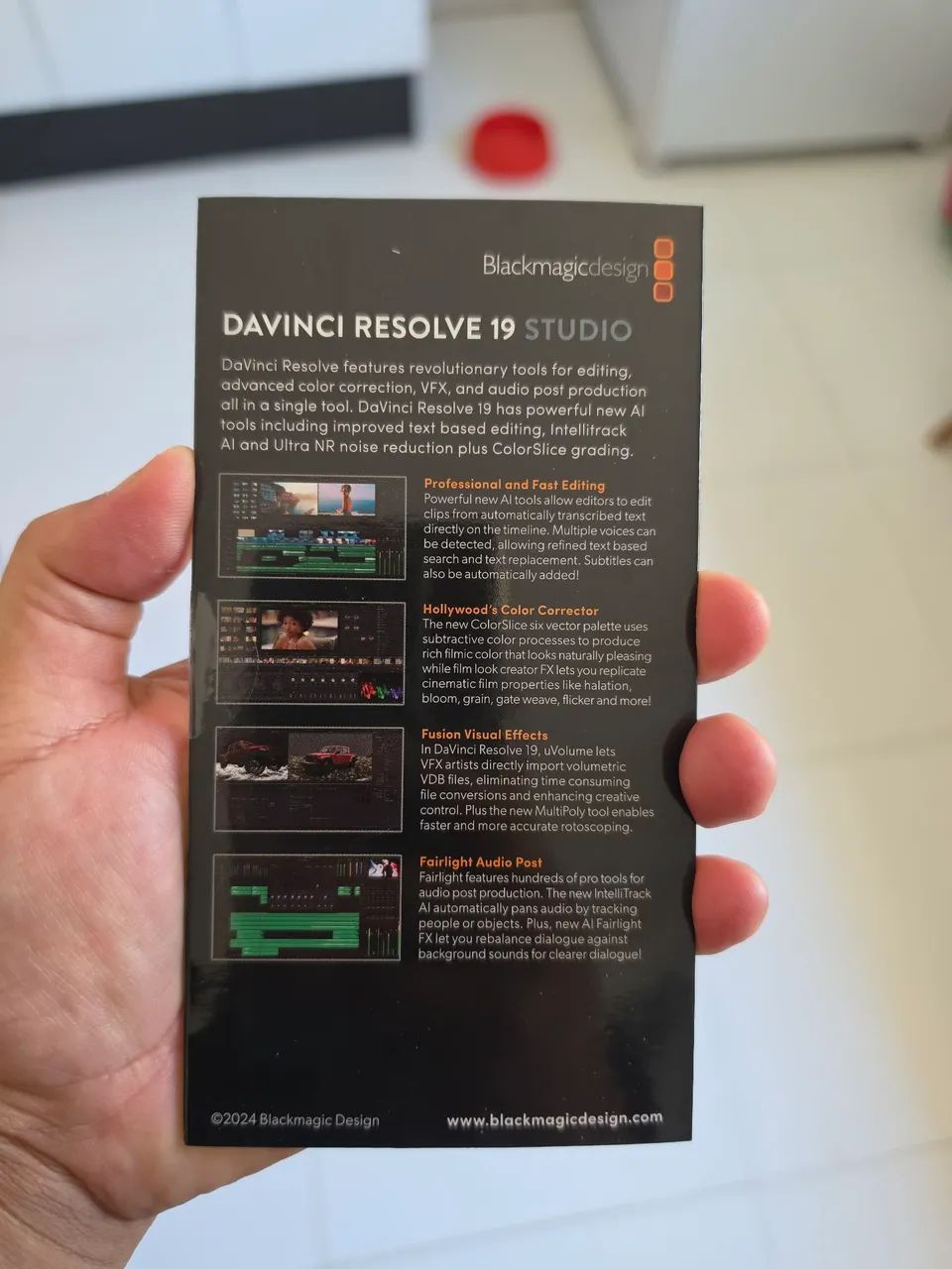 BlackMagic davinci resolve studio 19 lacrado! - Itens Para