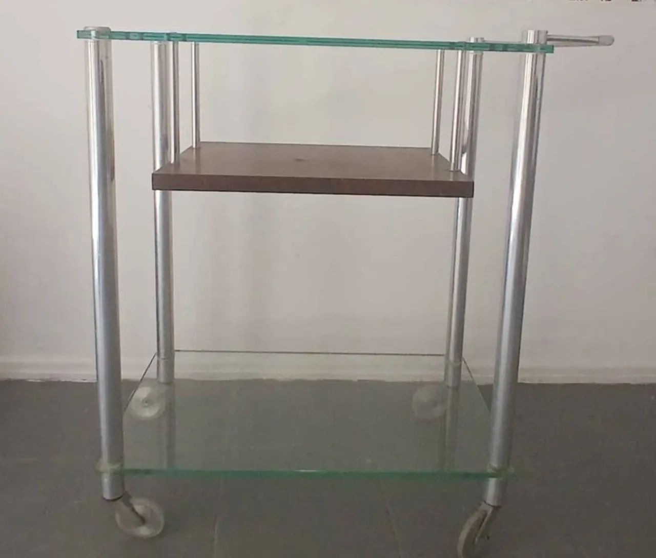 Carrinho barato de vidro e alumínio  - Foto 2