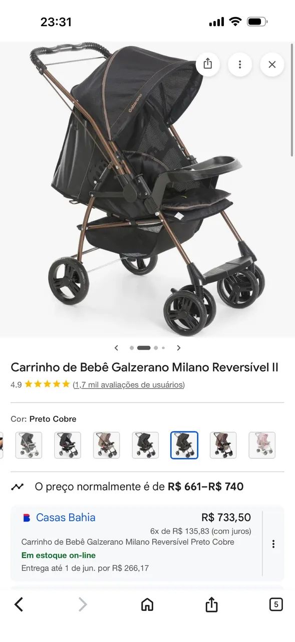 Carrinho de bebê 
