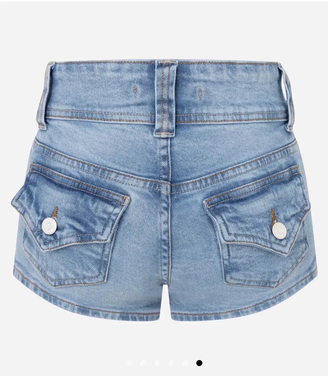  Short Jeans Azul Mini Lapela - Foto 2