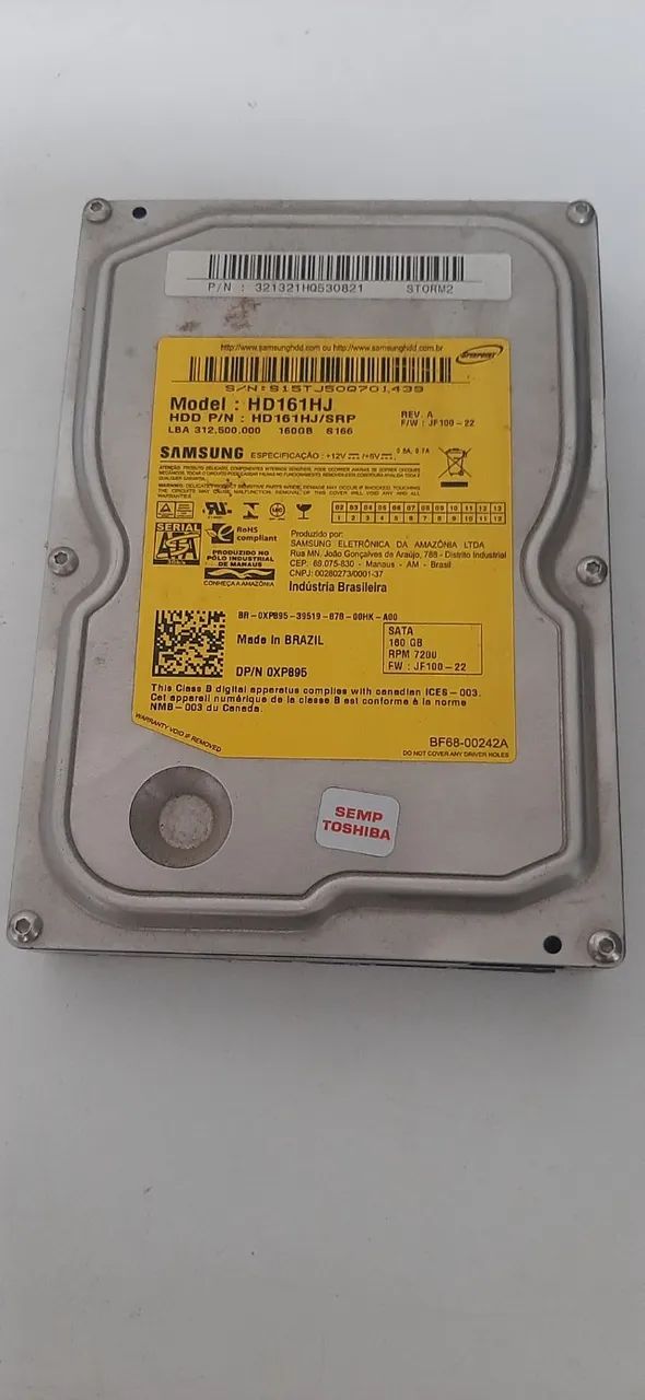 disco rigido gd 160 gb