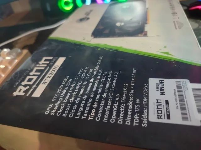 Placa de Vídeo RTX 2070 Ronin 8GB - Foto 2