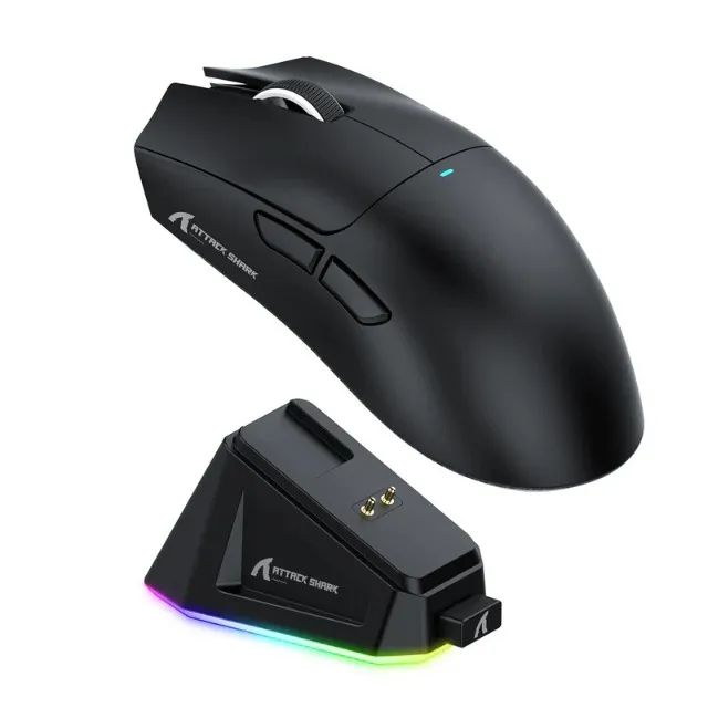 Mouse X11 Wireless com Dock Attack Shark - NOVO - Foto 2