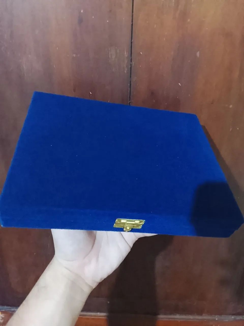 Caixa Aveludada Azul - Foto 5