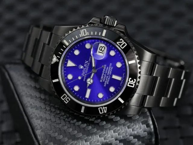  Relógio Submariner Custom Black & Blue - Automático Premium (preço desapego)  - Foto 3