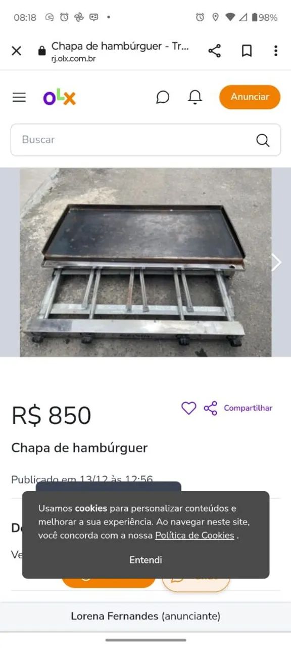 Chapa de hambúrguer  - Foto 2