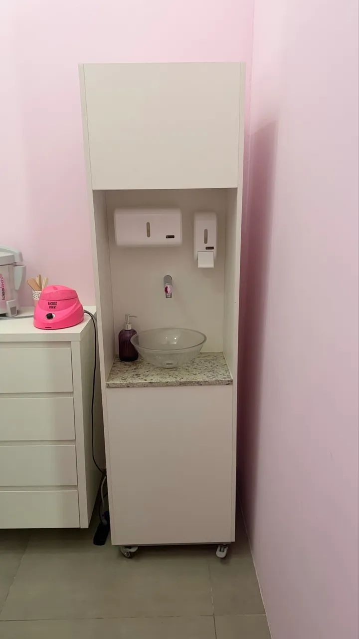 Pia móvel estética com anvisa