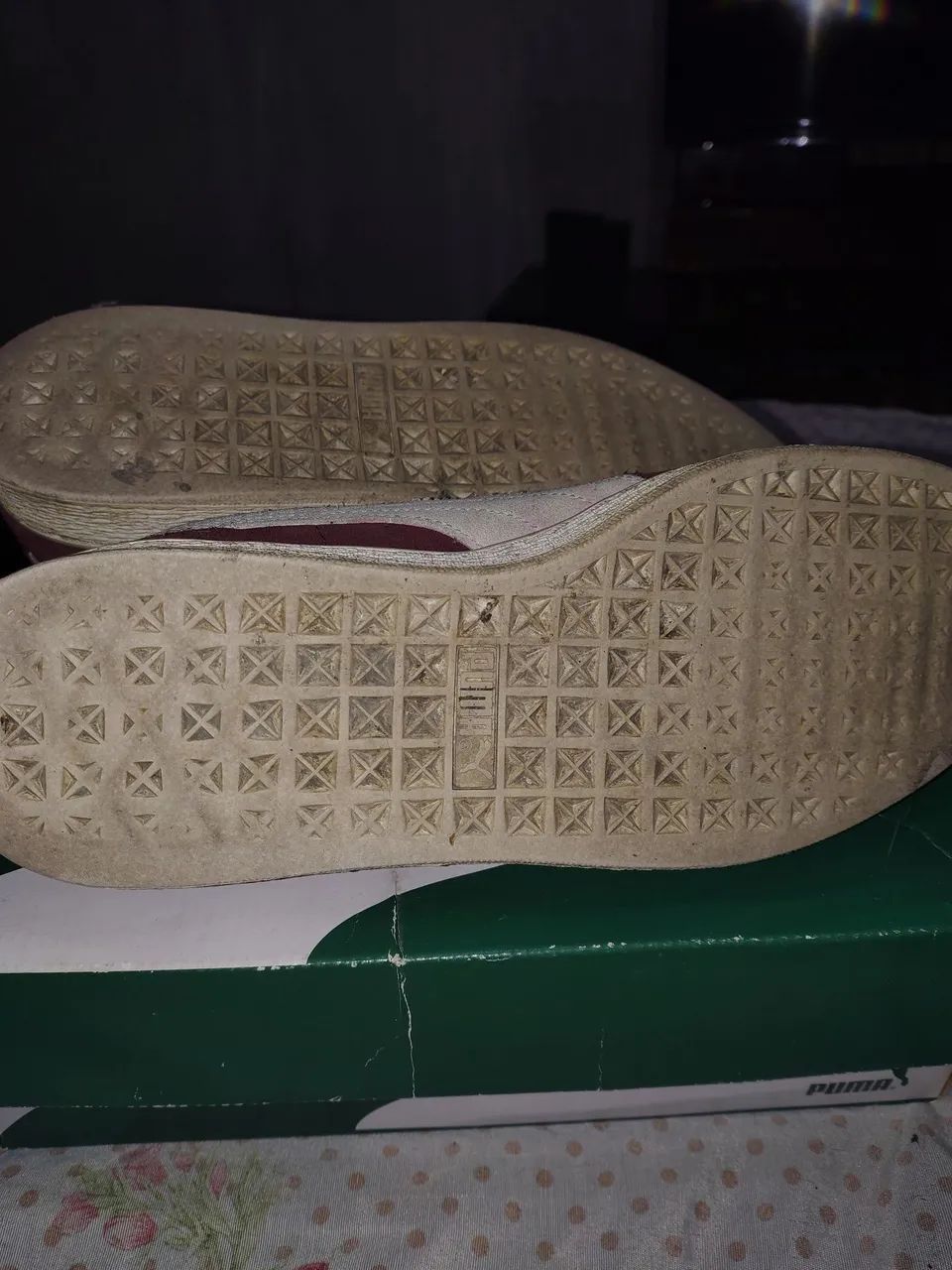 Puma Suede bordô 39 - Foto 5