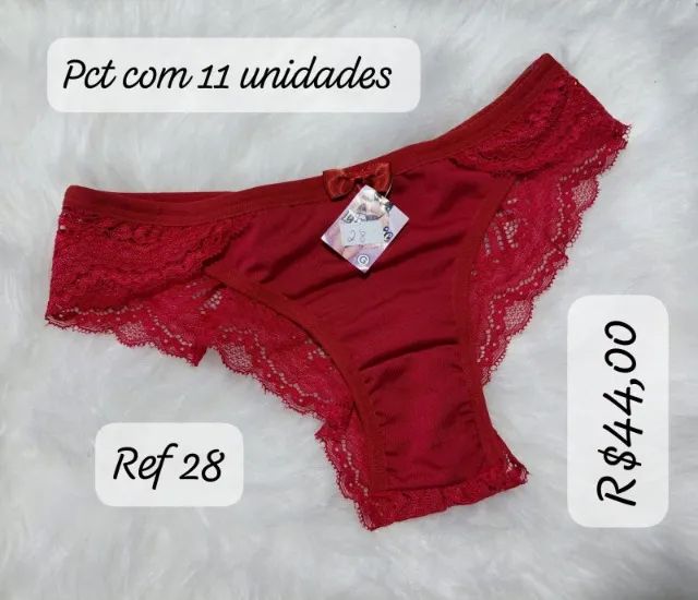  Calçinhas em Microfibra com renda - Foto 2