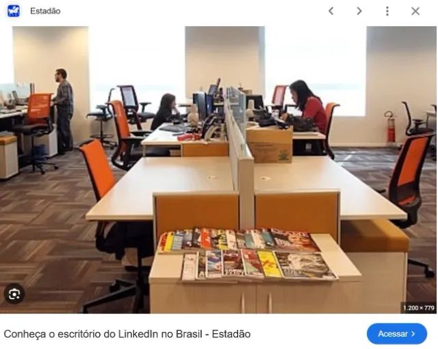 mesa de trabalho Knoll Herman Miller 2012 (mobiliário Linkedin SP)  - Foto 2