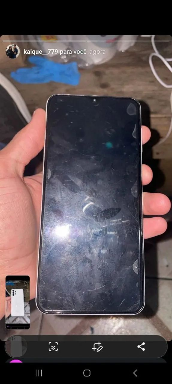 Vendo ou troco em iphone  a23 bom 128gb  - Foto 2