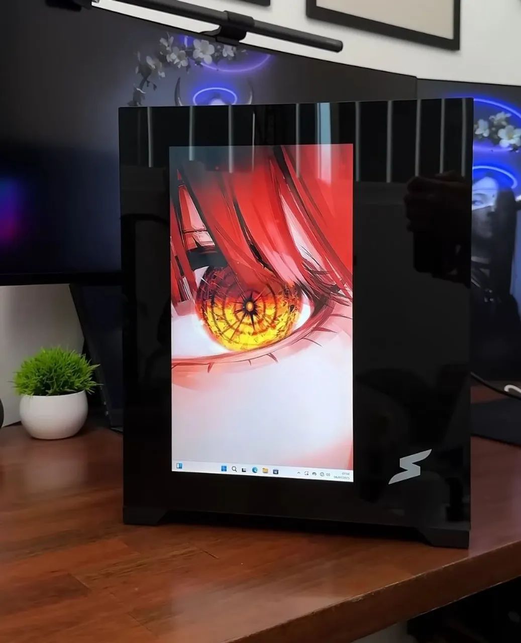 Gabinete gamer Superframe Magic Box com display e 6x fans ARGB novo lacrado 