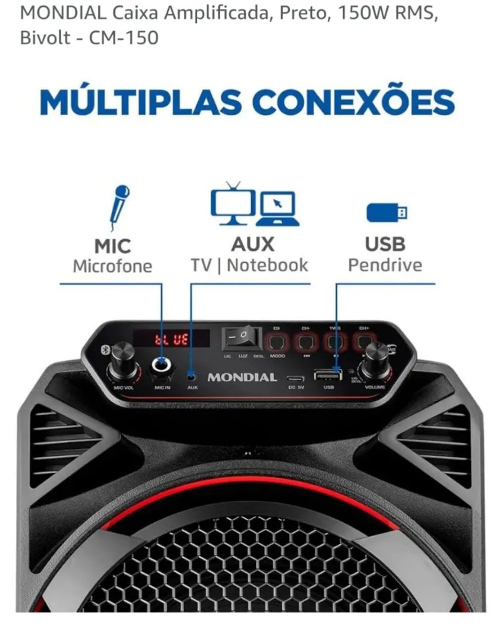 Caixa Amplificada Mondial  - Foto 3