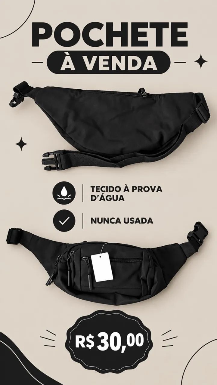 Pochete nova aprova d?água 