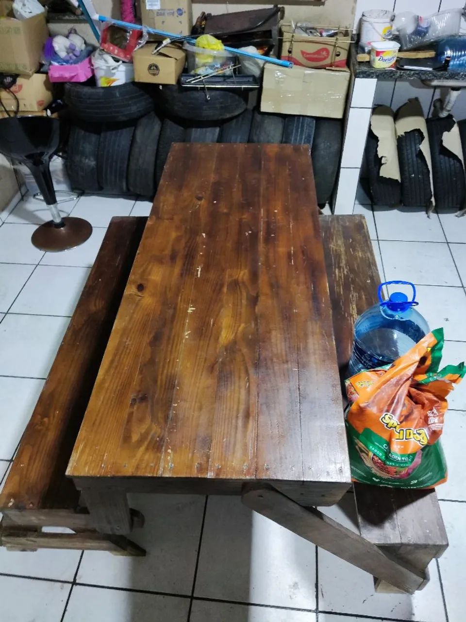 Mesa que vira banco 1,60mt  - Foto 3