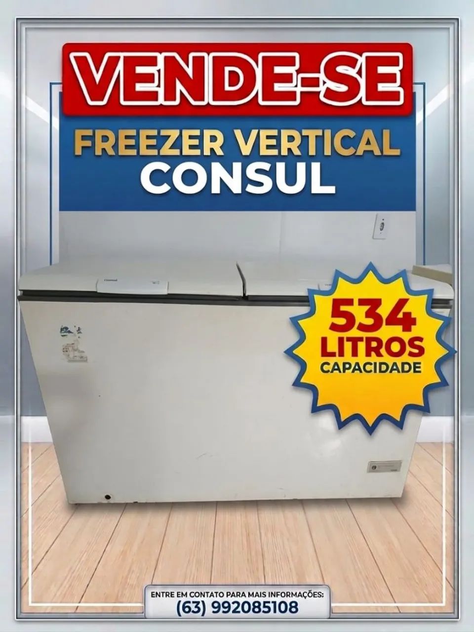 Freezer Excelente em Estado  - Foto 4