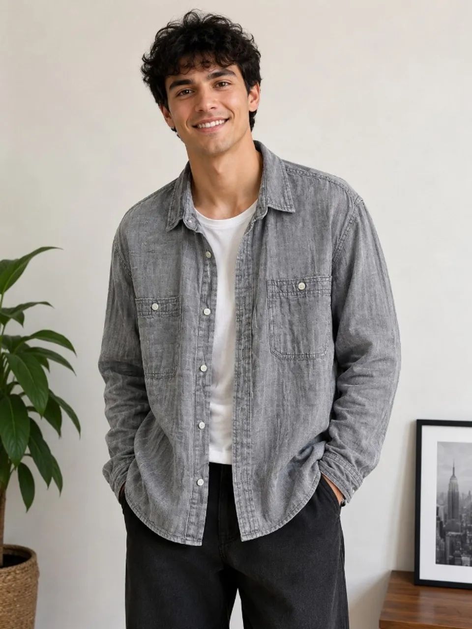 Camisa masc. manga longa Goodiellow - Foto 2