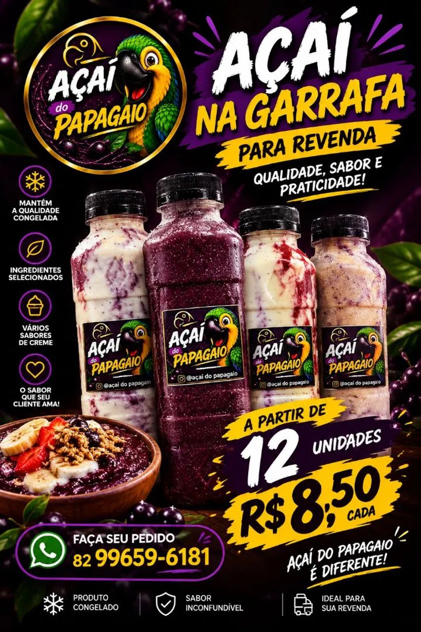 Açaí na garrafa 