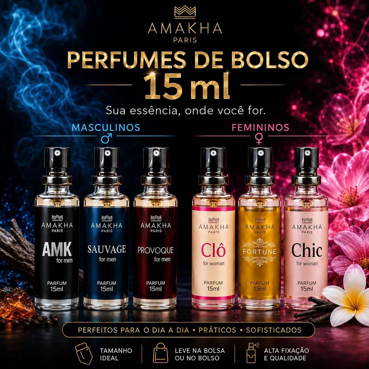 Perfumes de Bolso 15ml AMAKHA PARIS