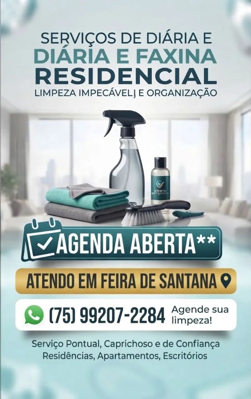 Diária e Faxina Residencial