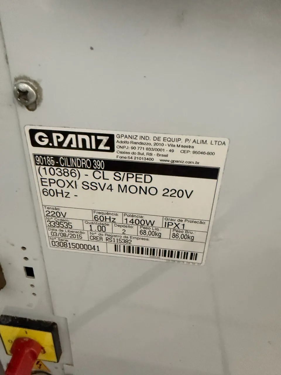 Cilindro GPaniz CL390 220v - Foto 4