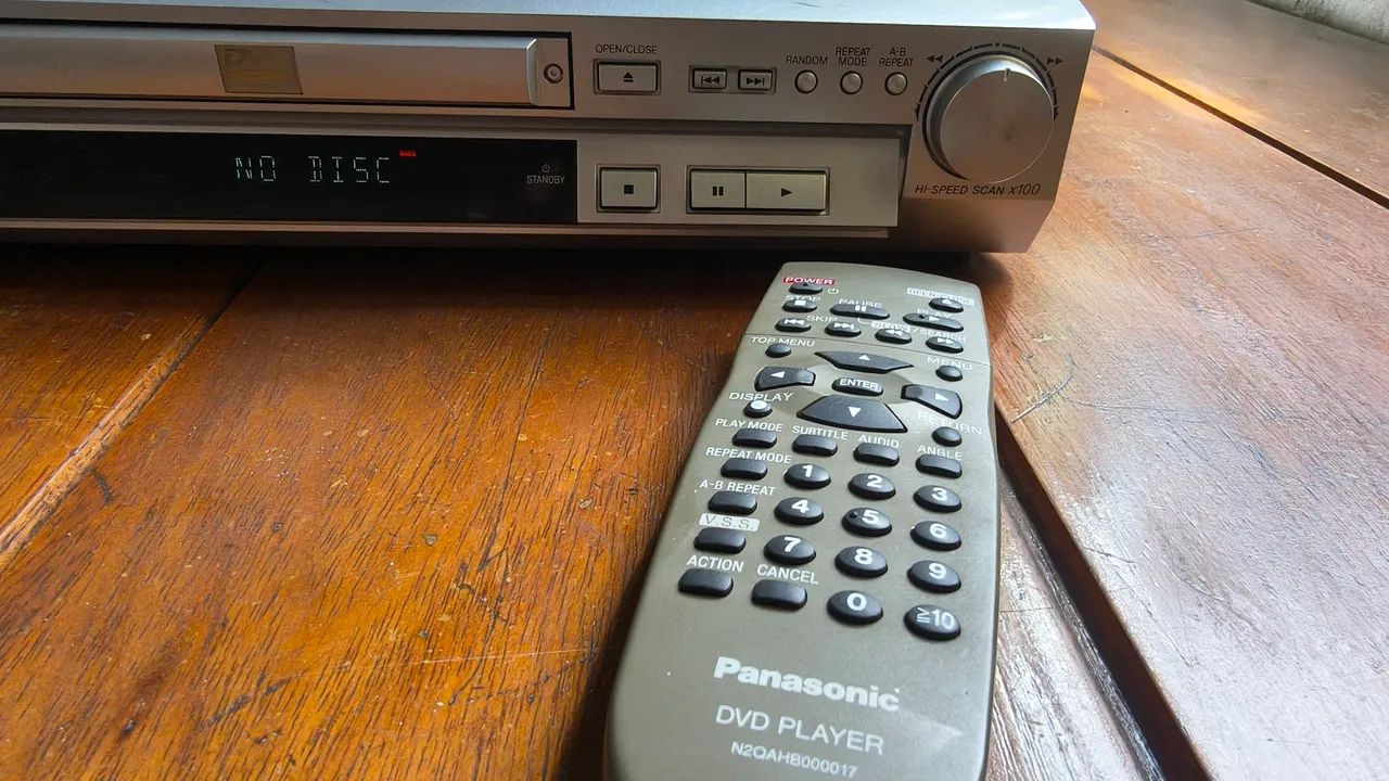 PANASONIC CD PLAYER/MP3/VIDEO CD/ DVD - RV31. JAPONÊS. - Foto 6
