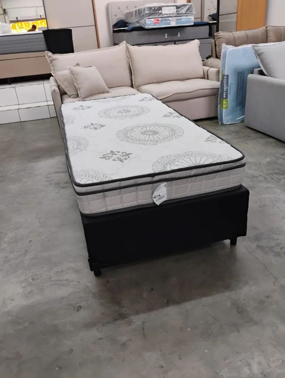 Cama base box solteiro + colchão - Foto 2