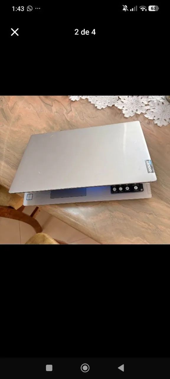 Notebook Lenovo ideapads145 I5-8265u 500gb SSD e um HD de 1tb  - Foto 3