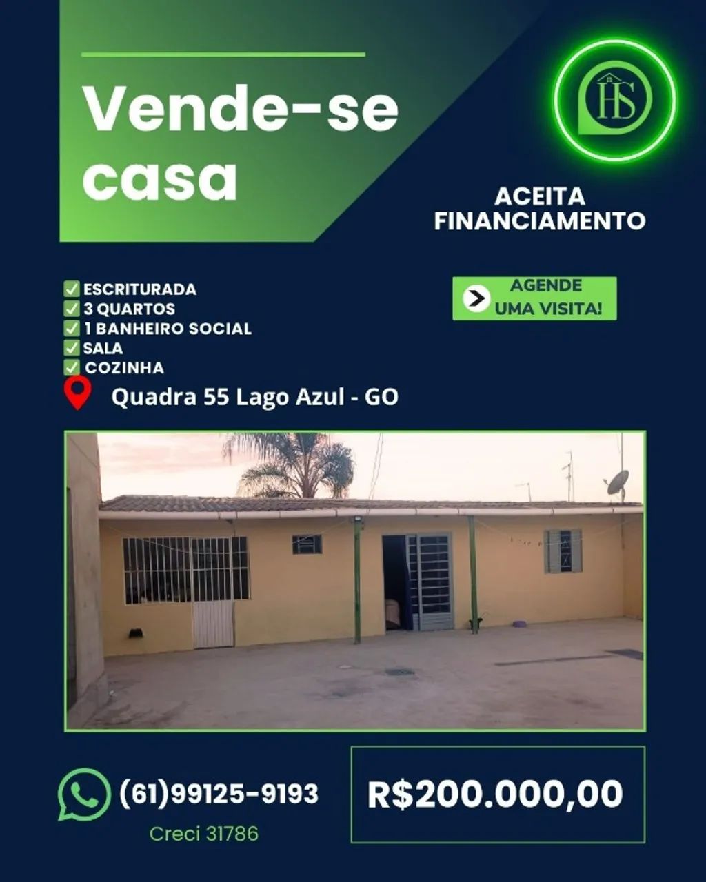 Vende-se Casa Lago Azul - GO