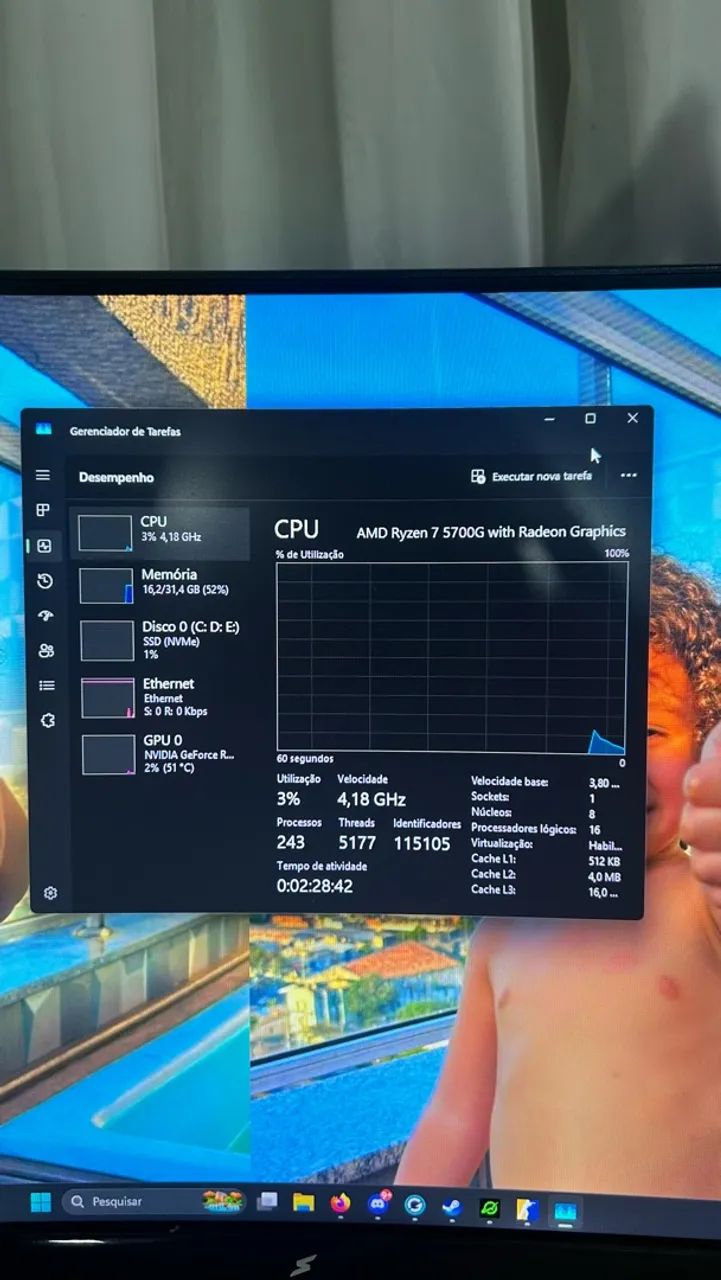 PROCESSADOR RYZEN 7 5700G - Foto 3