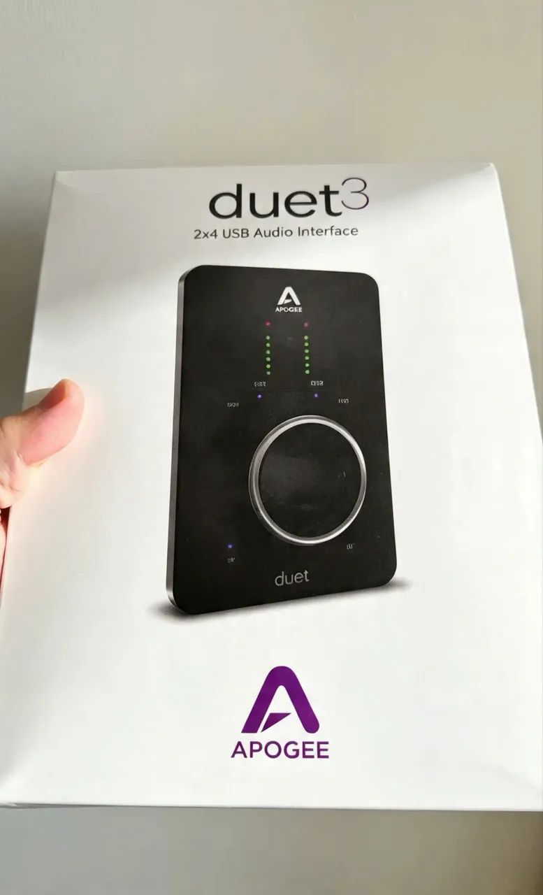  Interface de audio Apogee Duet 3 Premium na caixa - Foto 3