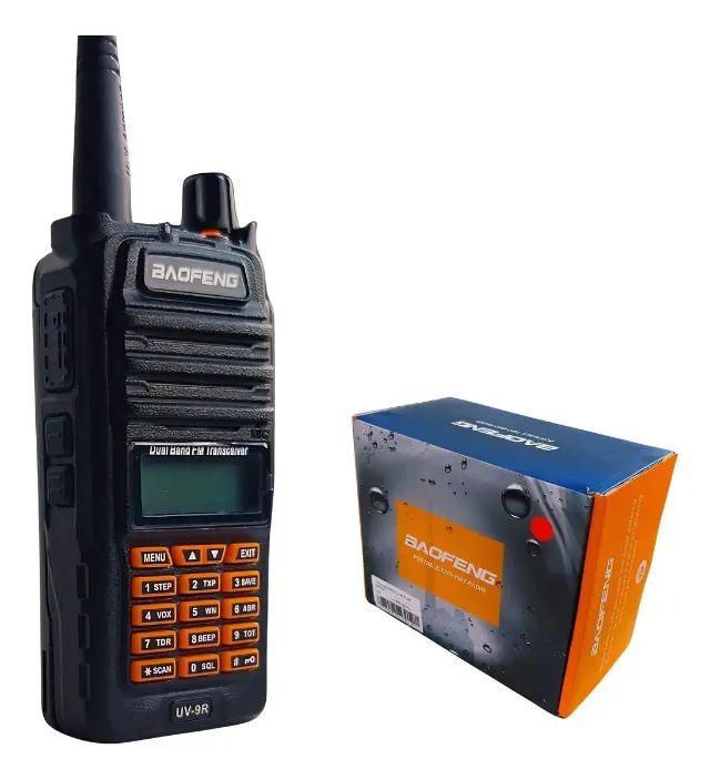 Kit 8 Rádios Baofeng UV-9R Plus À Prova D'água Walkie Talkie Longo Alcance - Foto 2