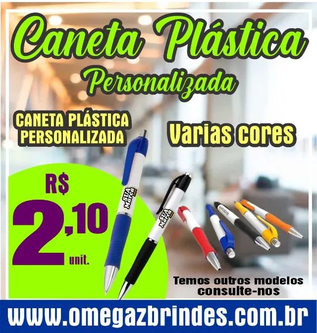 Caneta personalizada com sua logo