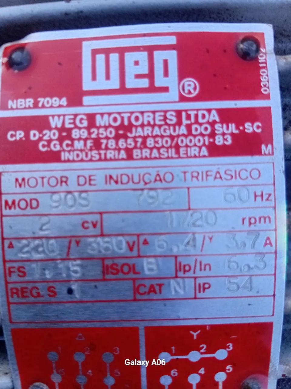 Motor de 2cv e de 1..5 cv,trifásico de baixa  - Foto 2