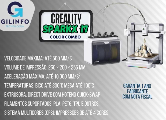 Impressora 3D Creality Sparkx I7