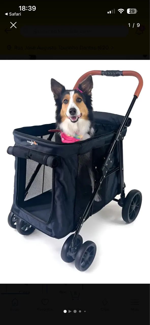 Carrinho para cachorro grande (NOVO)