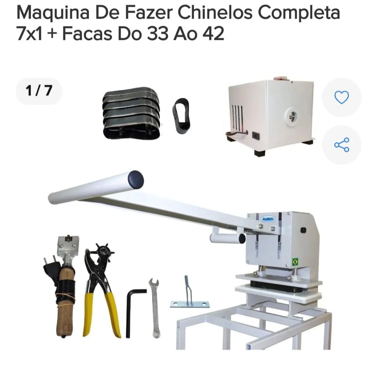 Maquina de fazer chinelos 7 em 1
