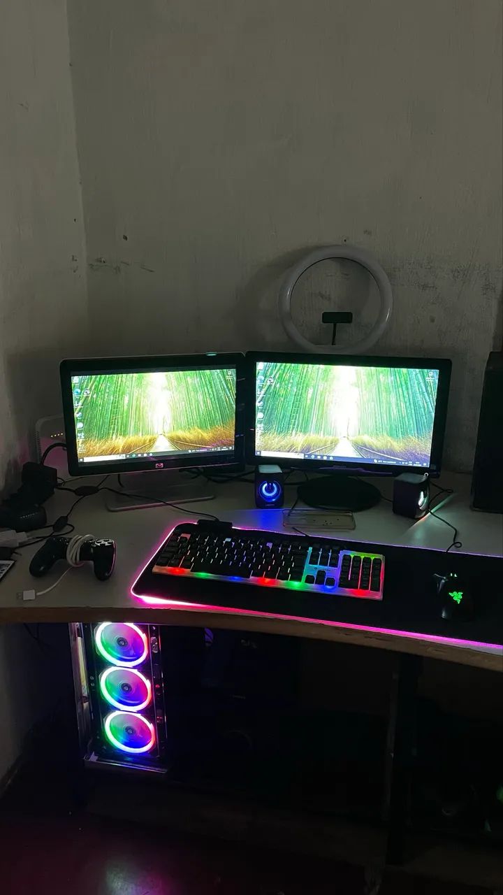 PC GAMER COMPLETO COM DOIS MONITORES - Foto 2