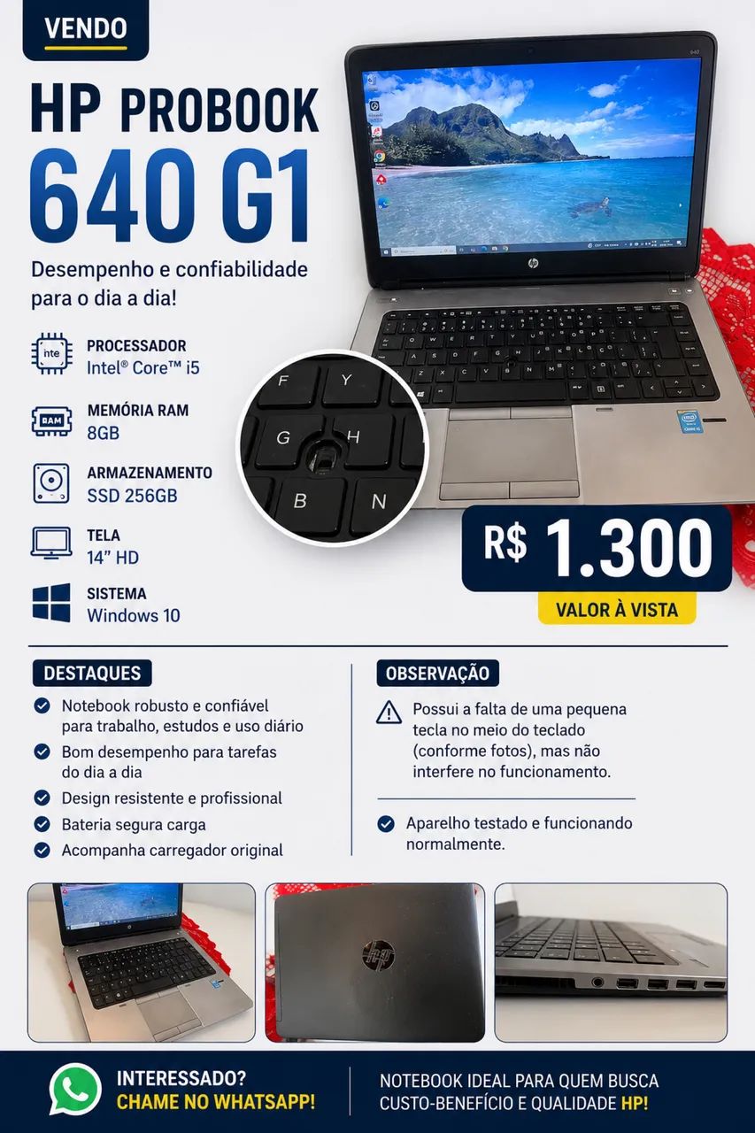 NOTEBOOK HP 640 G1
