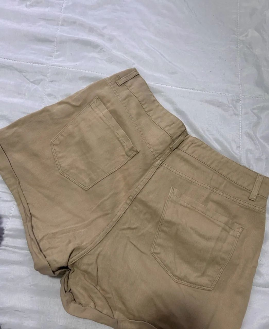 Shorts jeans  Bege  - Foto 2